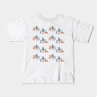 Christmas , Santa , Snowman , Reindeer Kids T-Shirt